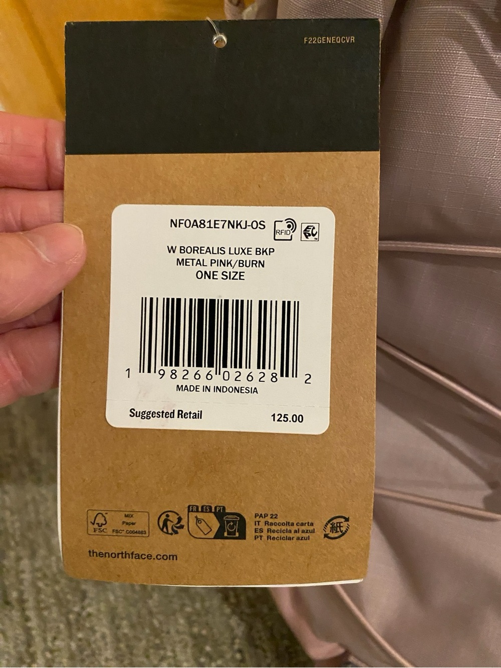 NWT The North Face 27L Women’s Borealis Luxe Backpack- Metal Pink/Burnt Coral - Picture 9 of 11